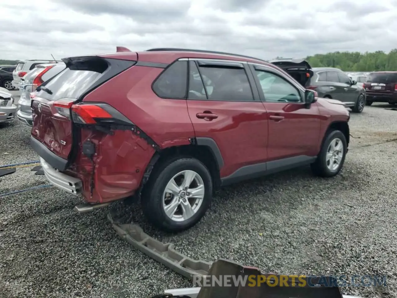 3 fotografías del automóvil dañado 2T3W1RFV0LW064022 TOYOTA RAV4 2020