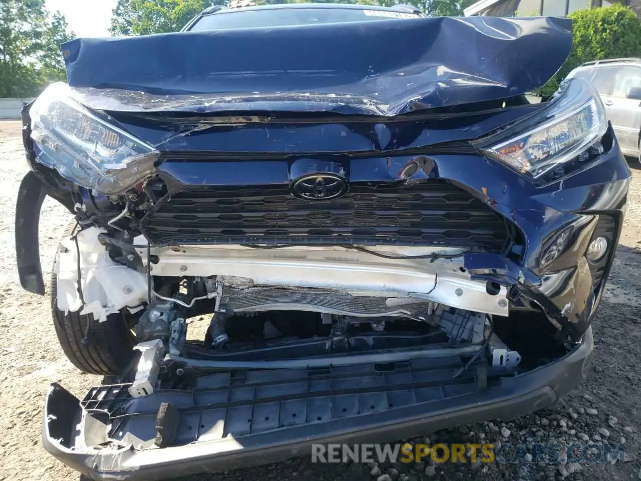 9 fotografías del automóvil dañado 2T3W1RFV1LC053385 TOYOTA RAV4 2020