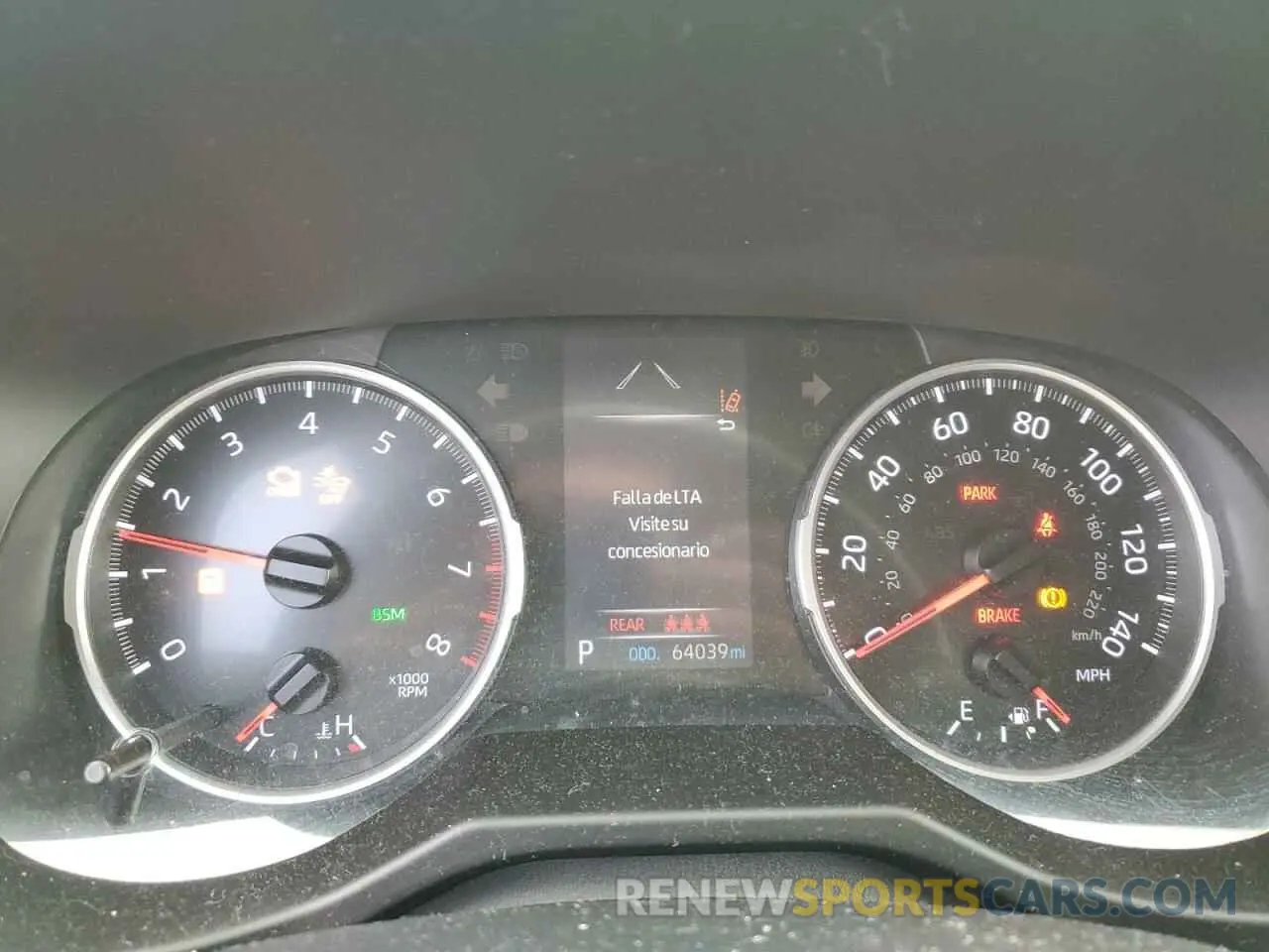 9 fotografías del automóvil dañado 2T3W1RFV1LC056819 TOYOTA RAV4 2020