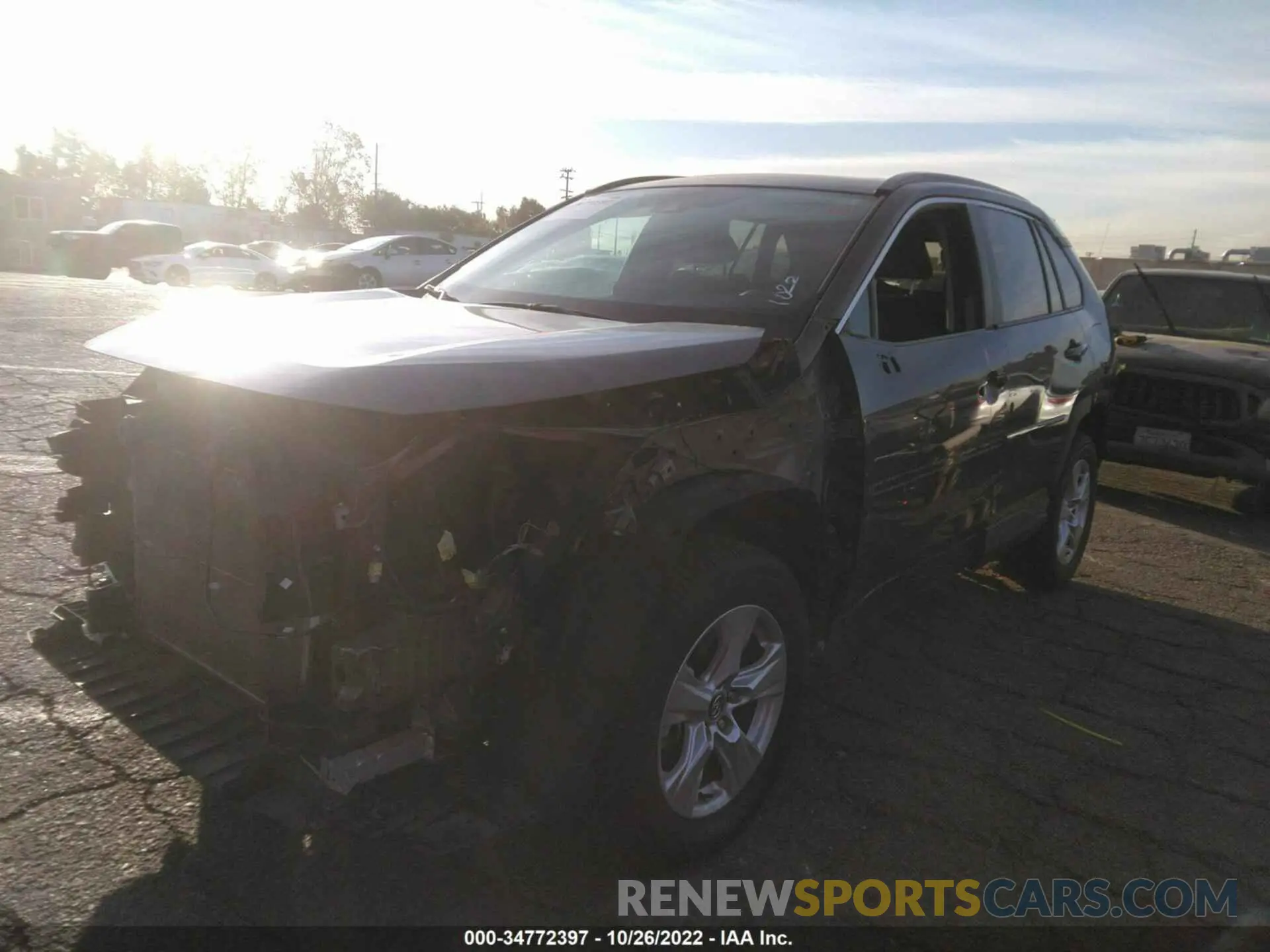 2 fotografías del automóvil dañado 2T3W1RFV1LW086353 TOYOTA RAV4 2020