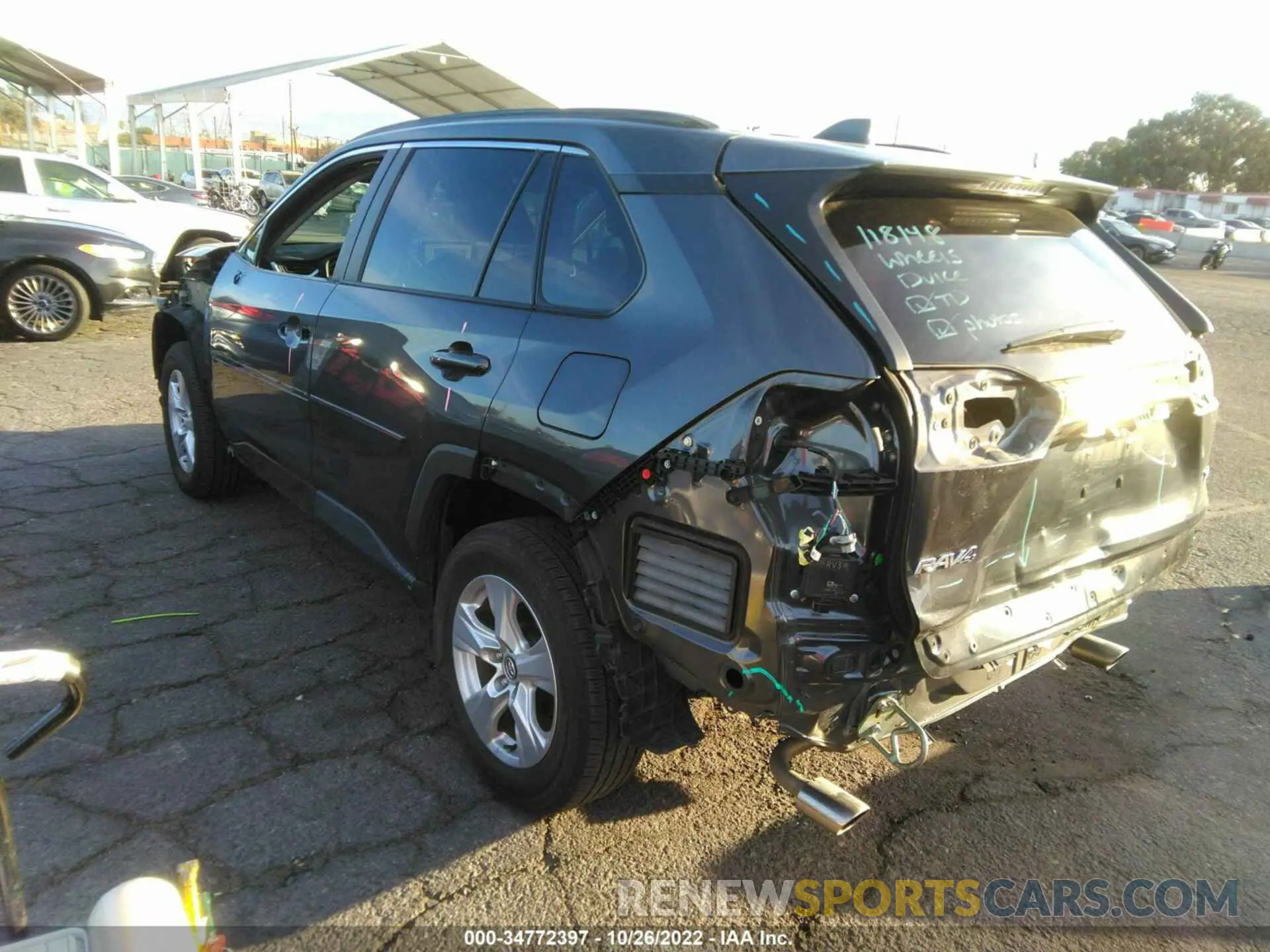 3 fotografías del automóvil dañado 2T3W1RFV1LW086353 TOYOTA RAV4 2020