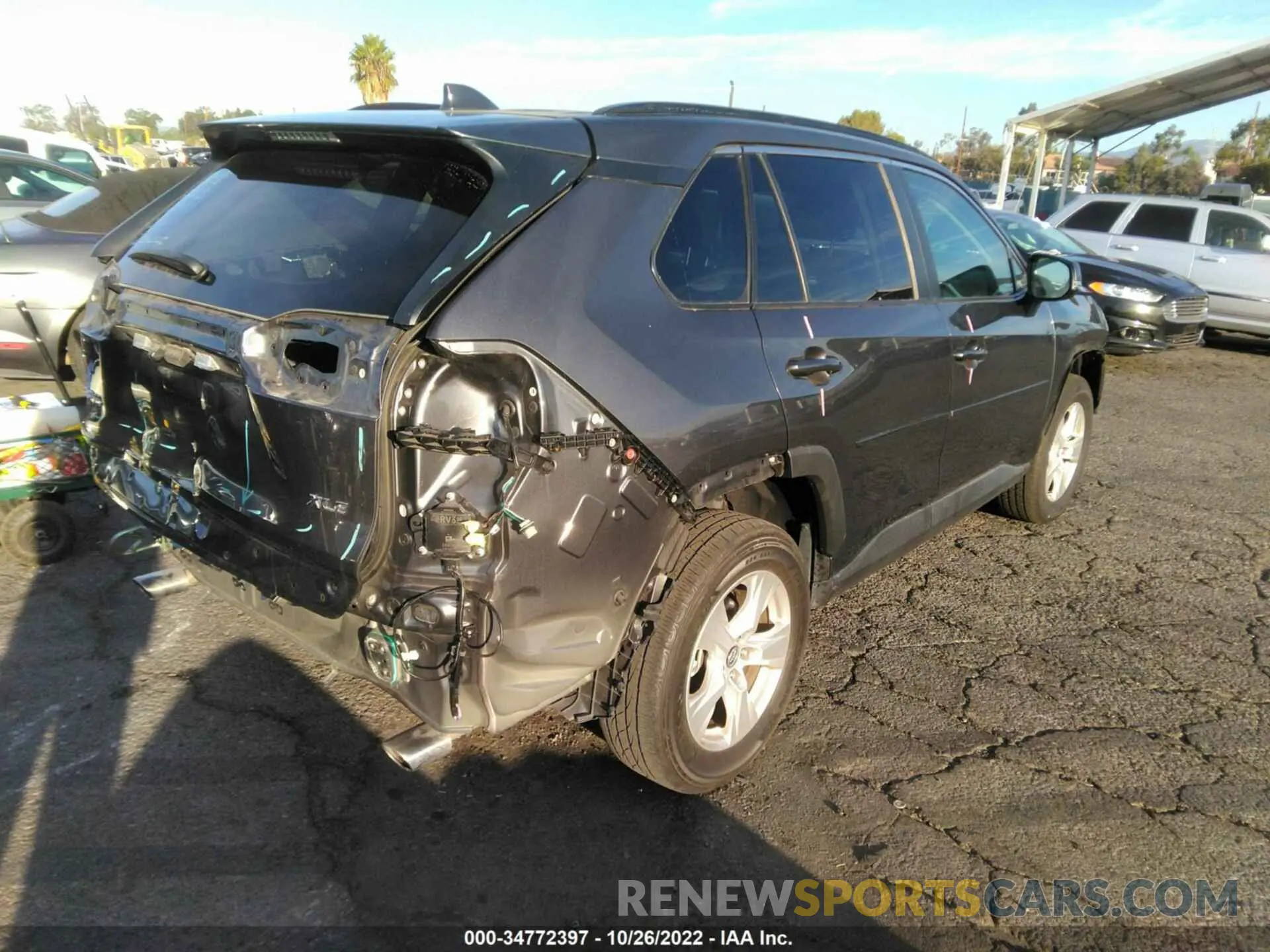 4 fotografías del automóvil dañado 2T3W1RFV1LW086353 TOYOTA RAV4 2020
