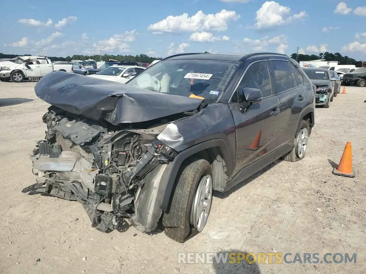 1 fotografías del automóvil dañado 2T3W1RFV3LW074754 TOYOTA RAV4 2020