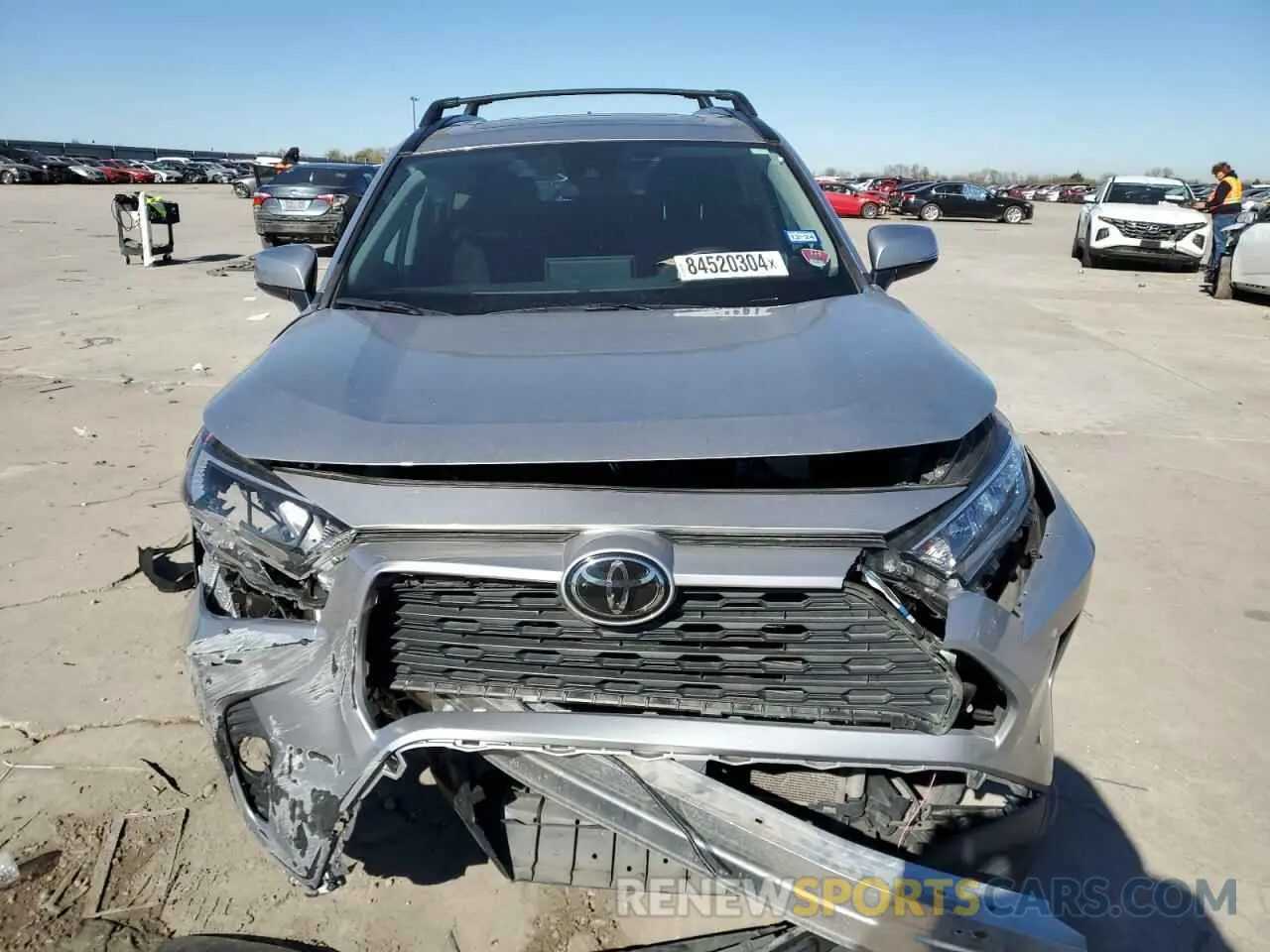 5 fotografías del automóvil dañado 2T3W1RFV5LC037805 TOYOTA RAV4 2020