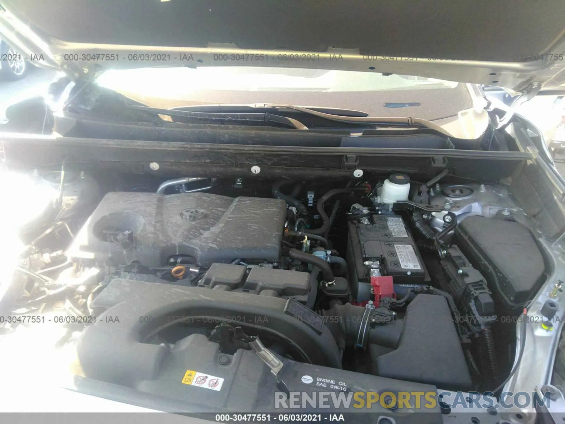 10 fotografías del automóvil dañado 2T3W1RFV5LW075744 TOYOTA RAV4 2020