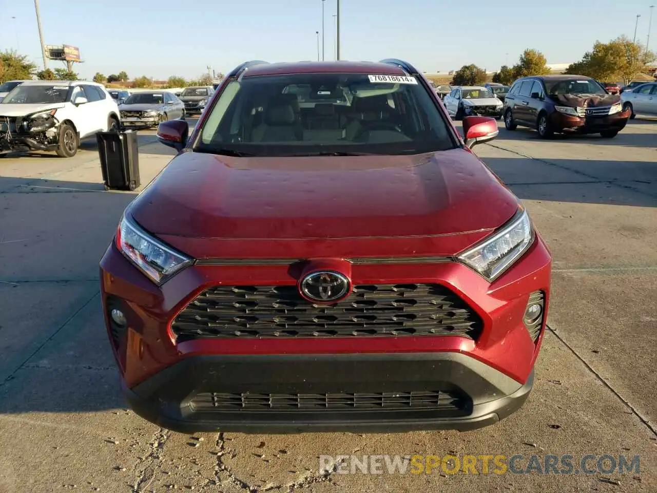 5 fotografías del automóvil dañado 2T3W1RFV6LW083335 TOYOTA RAV4 2020
