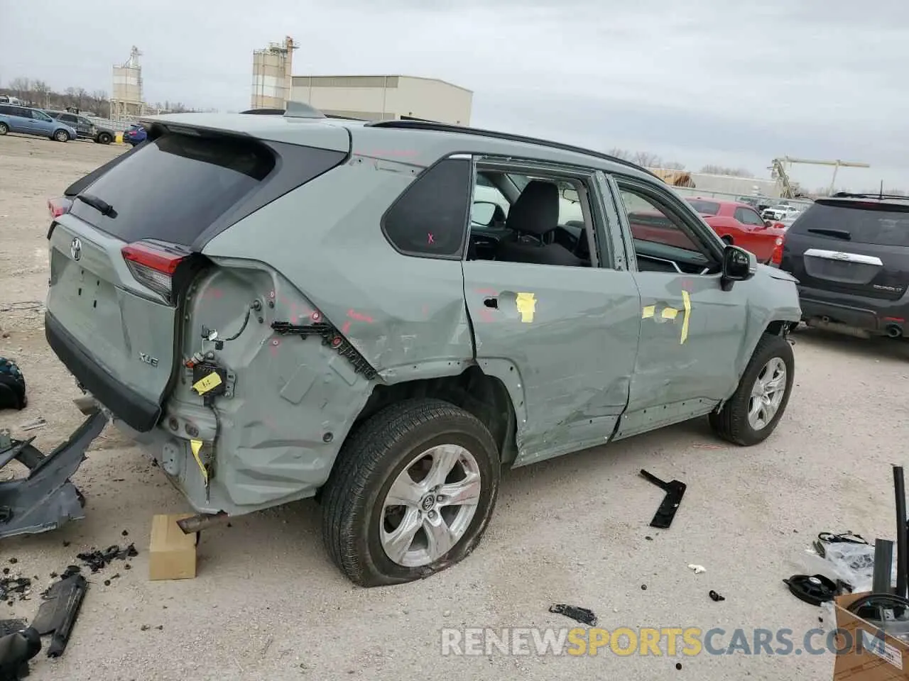 3 fotografías del automóvil dañado 2T3W1RFV7LC043878 TOYOTA RAV4 2020