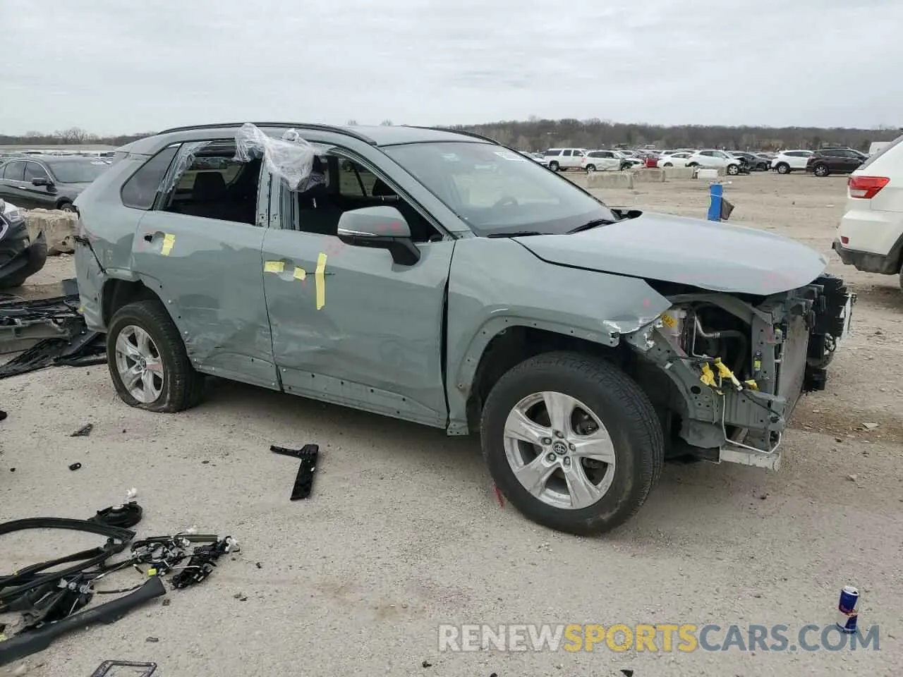 4 fotografías del automóvil dañado 2T3W1RFV7LC043878 TOYOTA RAV4 2020