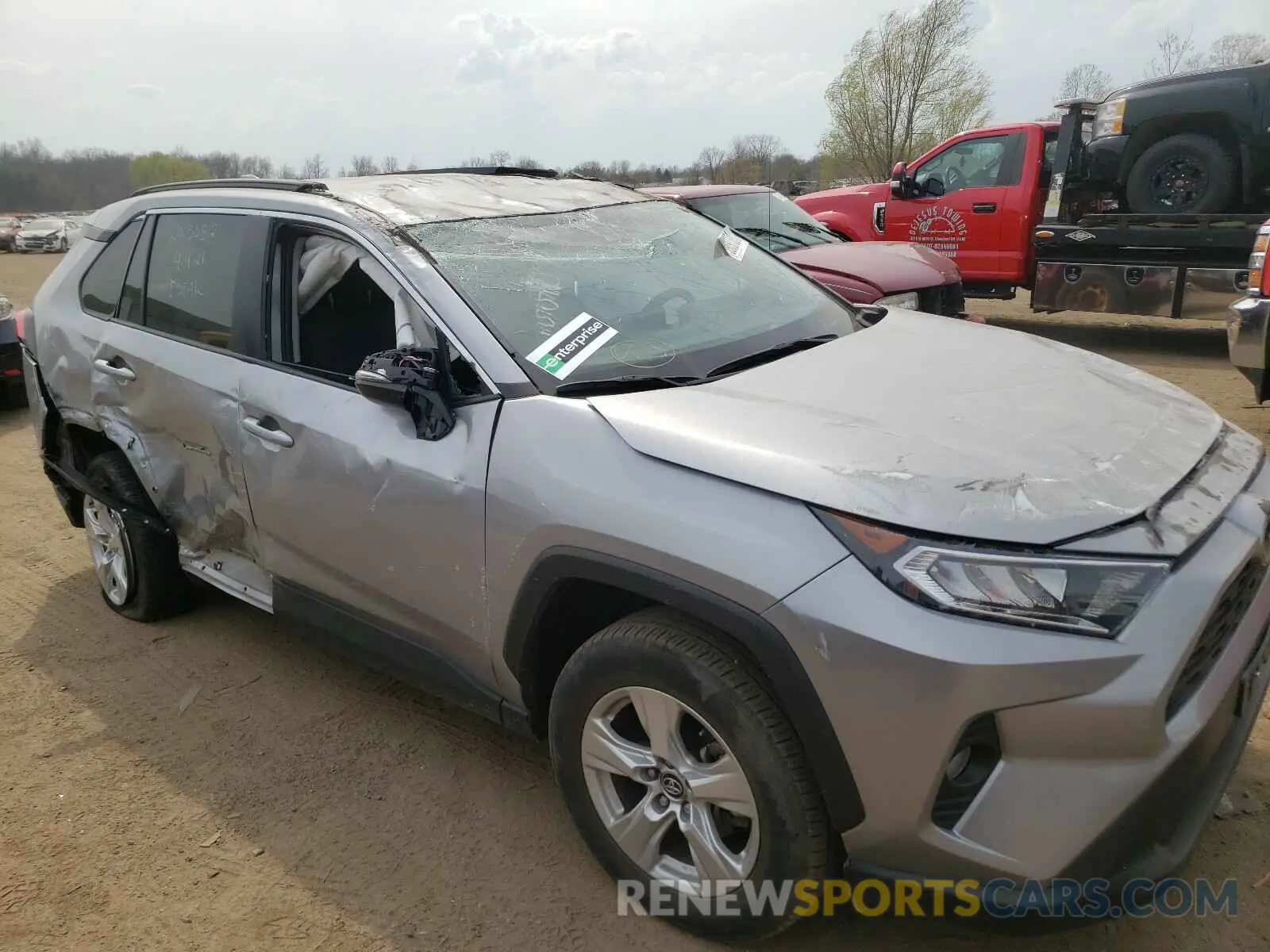9 fotografías del automóvil dañado 2T3W1RFV7LC051642 TOYOTA RAV4 2020