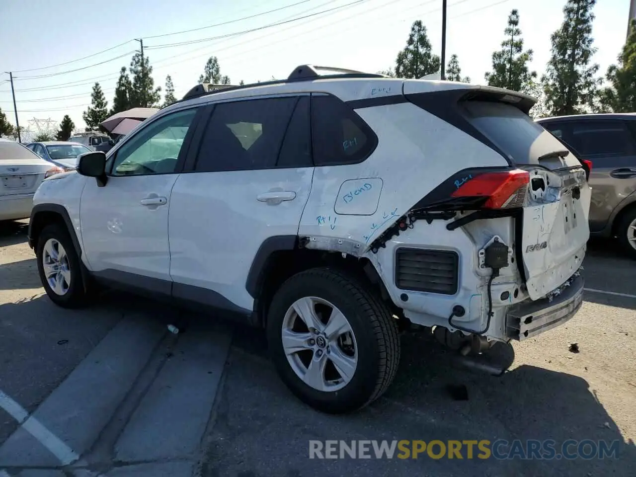 2 fotografías del automóvil dañado 2T3W1RFV7LW062168 TOYOTA RAV4 2020