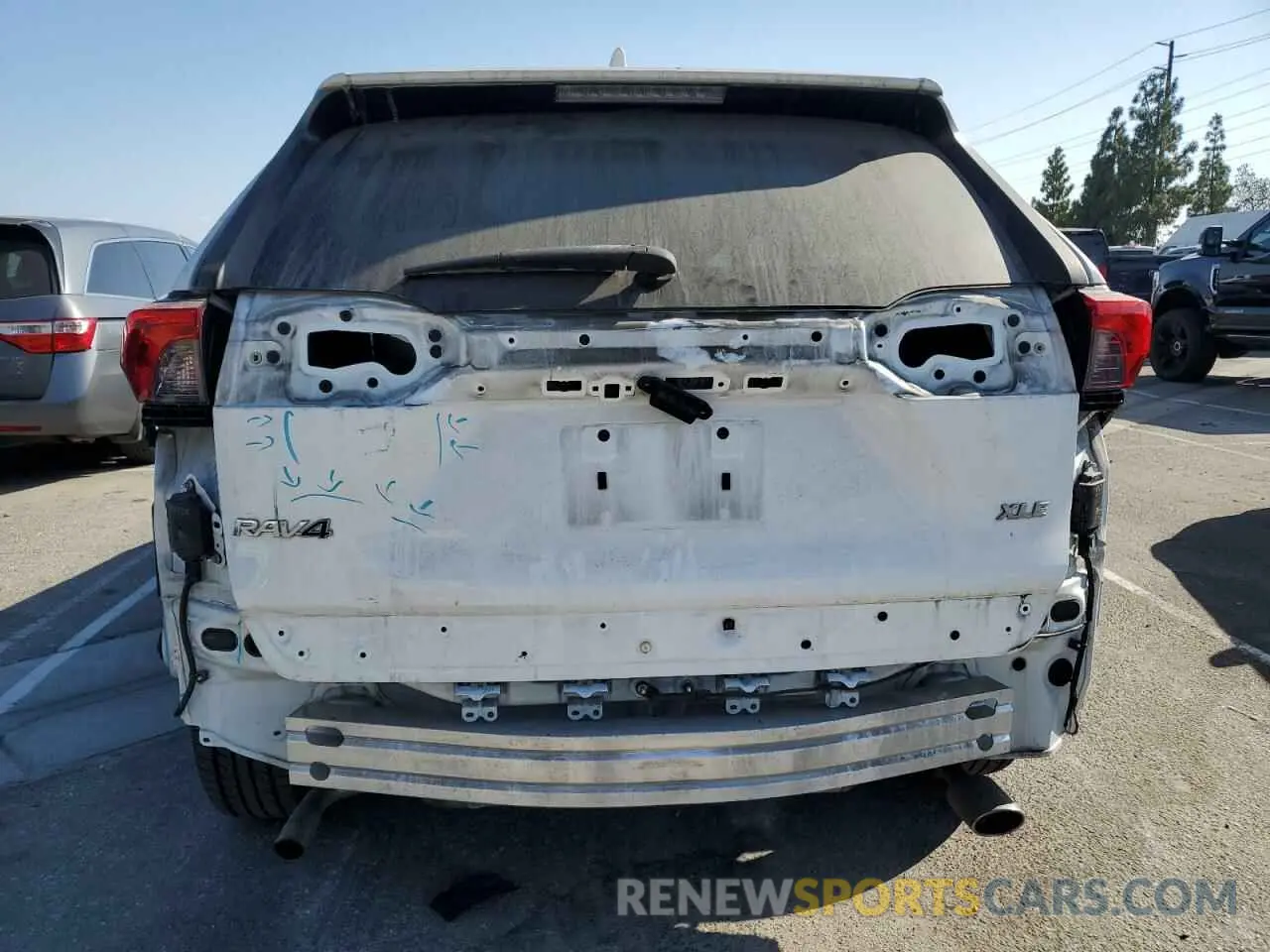 6 fotografías del automóvil dañado 2T3W1RFV7LW062168 TOYOTA RAV4 2020