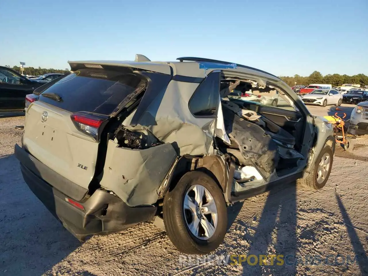 3 fotografías del automóvil dañado 2T3W1RFV8LC044103 TOYOTA RAV4 2020