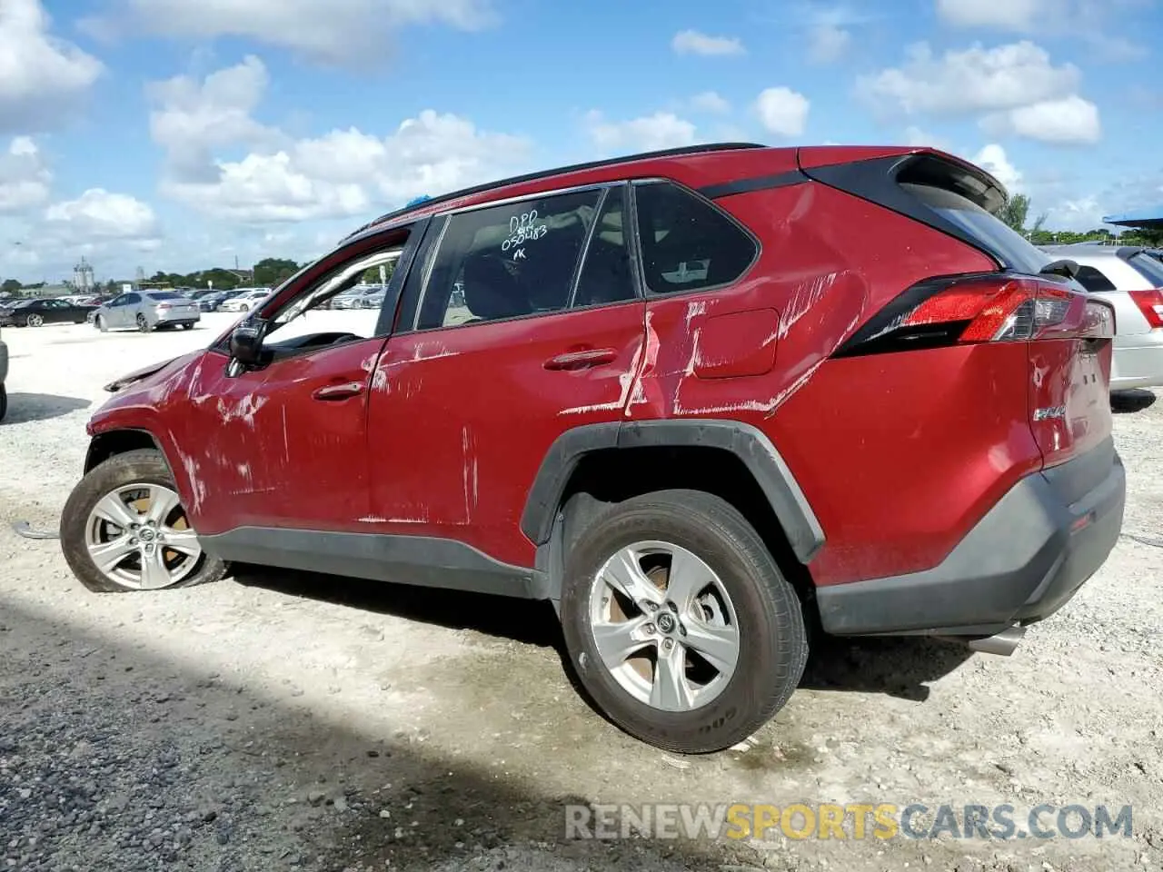 2 fotografías del automóvil dañado 2T3W1RFV8LC050483 TOYOTA RAV4 2020