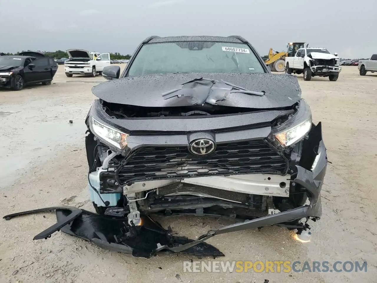 5 fotografías del automóvil dañado 2T3W1RFV8LC059295 TOYOTA RAV4 2020