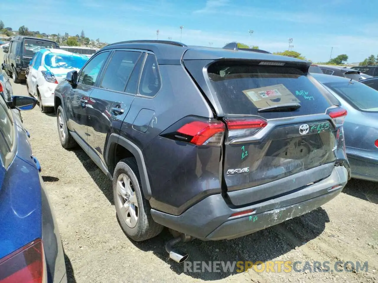 3 fotografías del automóvil dañado 2T3W1RFV8LW081098 TOYOTA RAV4 2020