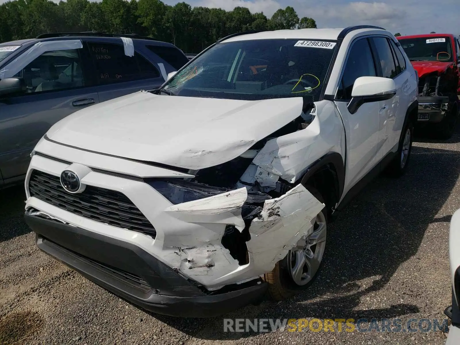 2 fotografías del automóvil dañado 2T3W1RFV9LC061699 TOYOTA RAV4 2020