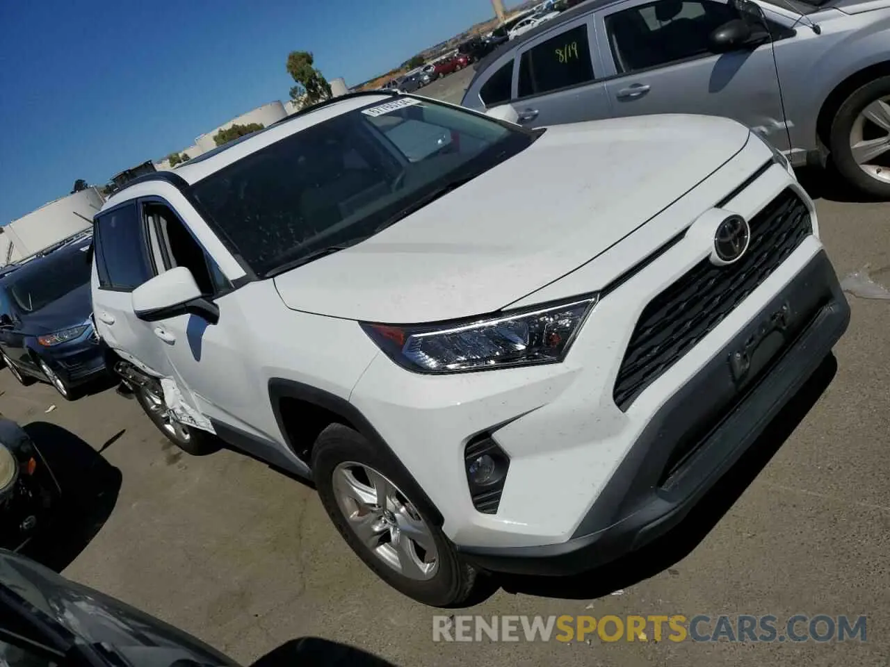 4 fotografías del automóvil dañado 2T3W1RFVXLW076047 TOYOTA RAV4 2020