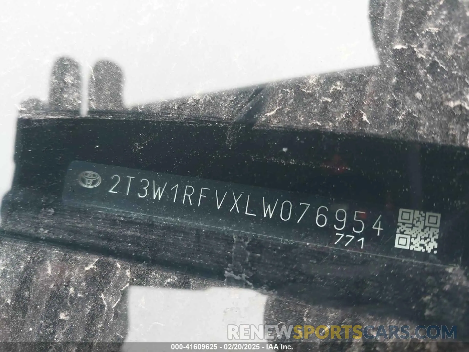 9 fotografías del automóvil dañado 2T3W1RFVXLW076954 TOYOTA RAV4 2020