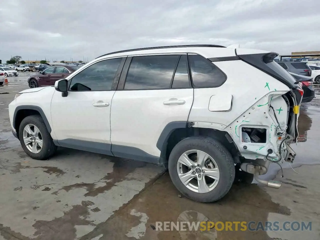2 fotografías del automóvil dañado 2T3W1RFVXLW090269 TOYOTA RAV4 2020