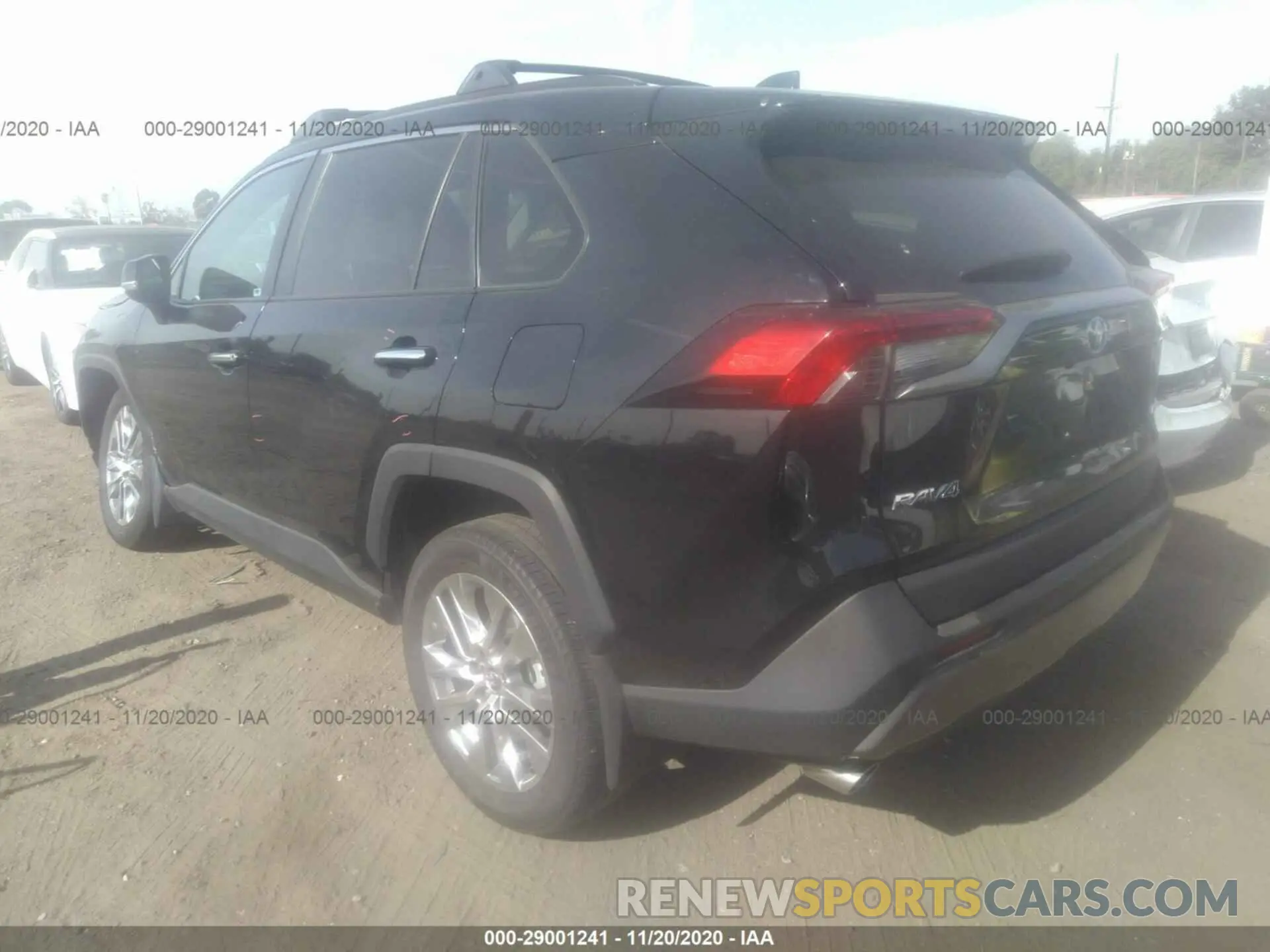 3 fotografías del automóvil dañado 2T3Y1RFVXLW068247 TOYOTA RAV4 2020