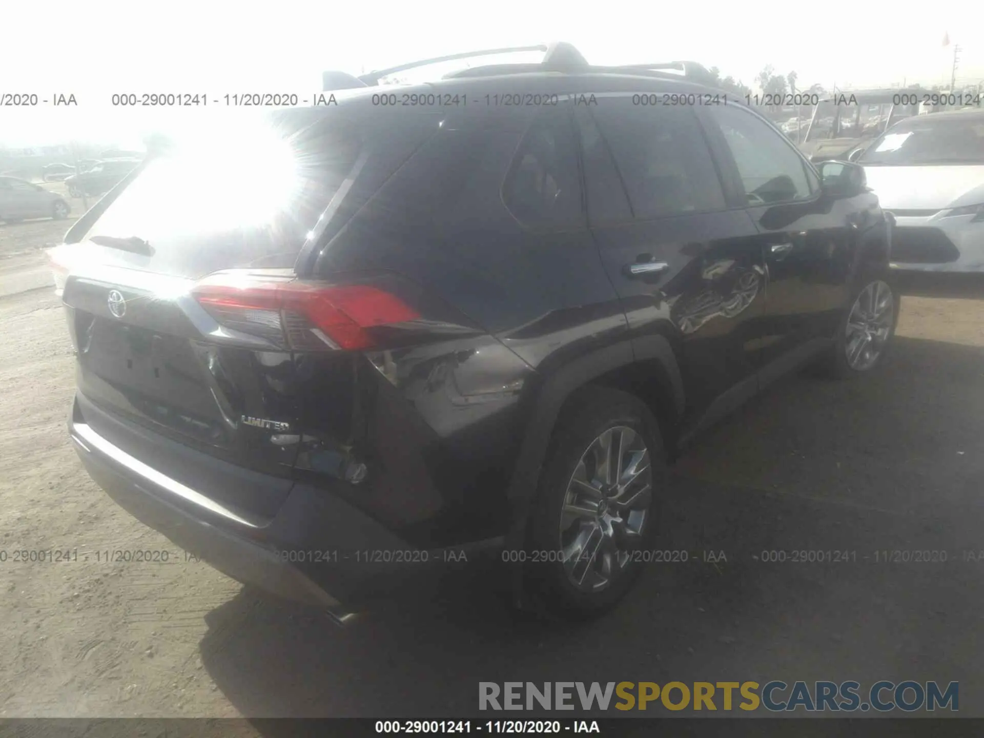 4 fotografías del automóvil dañado 2T3Y1RFVXLW068247 TOYOTA RAV4 2020
