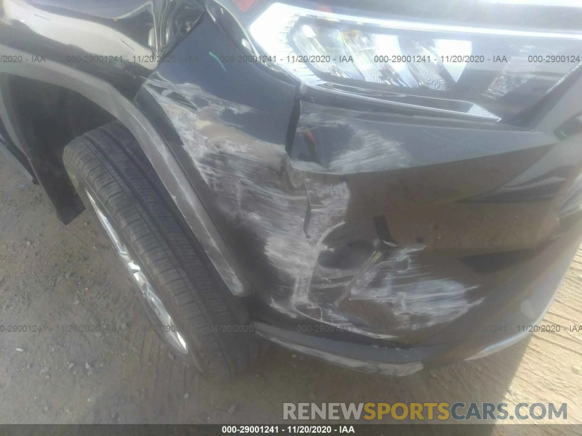 6 fotografías del automóvil dañado 2T3Y1RFVXLW068247 TOYOTA RAV4 2020