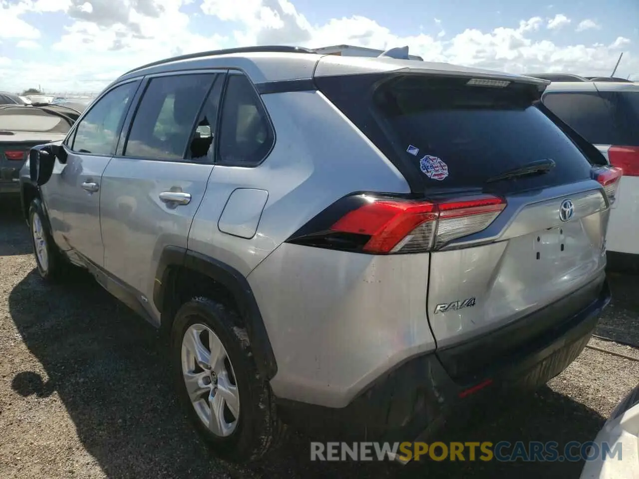 3 fotografías del automóvil dañado 4T3R6RFV2LU003687 TOYOTA RAV4 2020