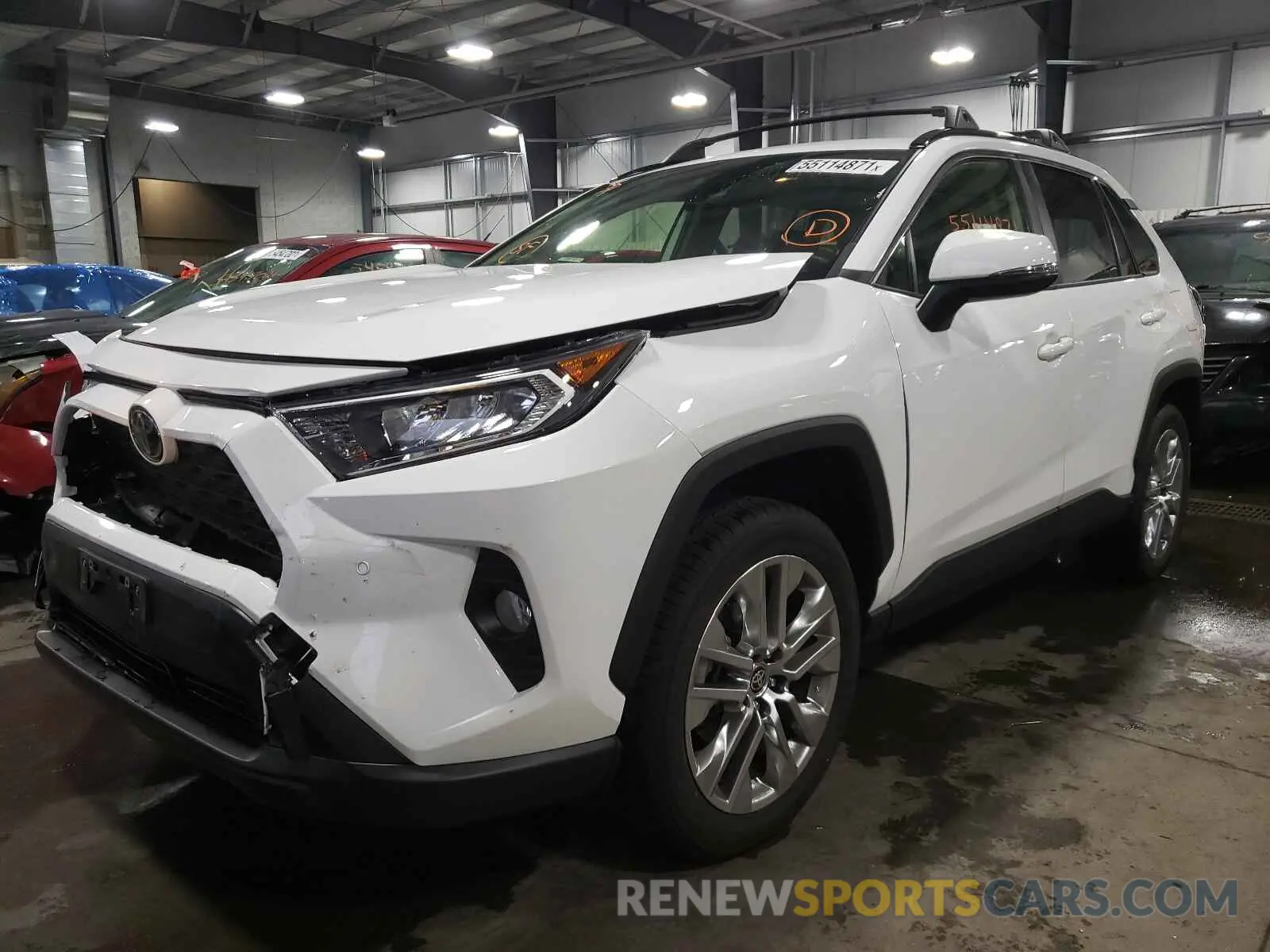 2 fotografías del automóvil dañado JTMA1RFV4LD529943 TOYOTA RAV4 2020
