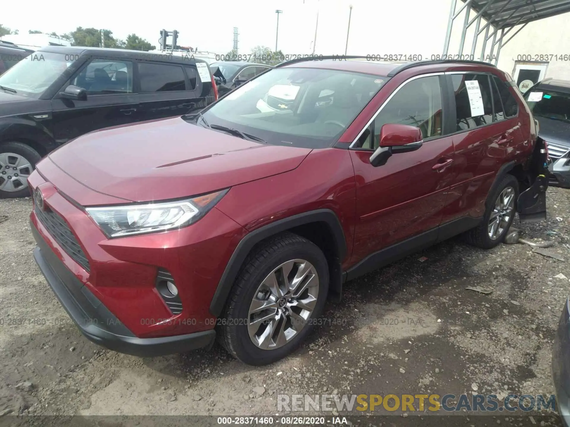 2 fotografías del automóvil dañado JTMA1RFV5LD059342 TOYOTA RAV4 2020