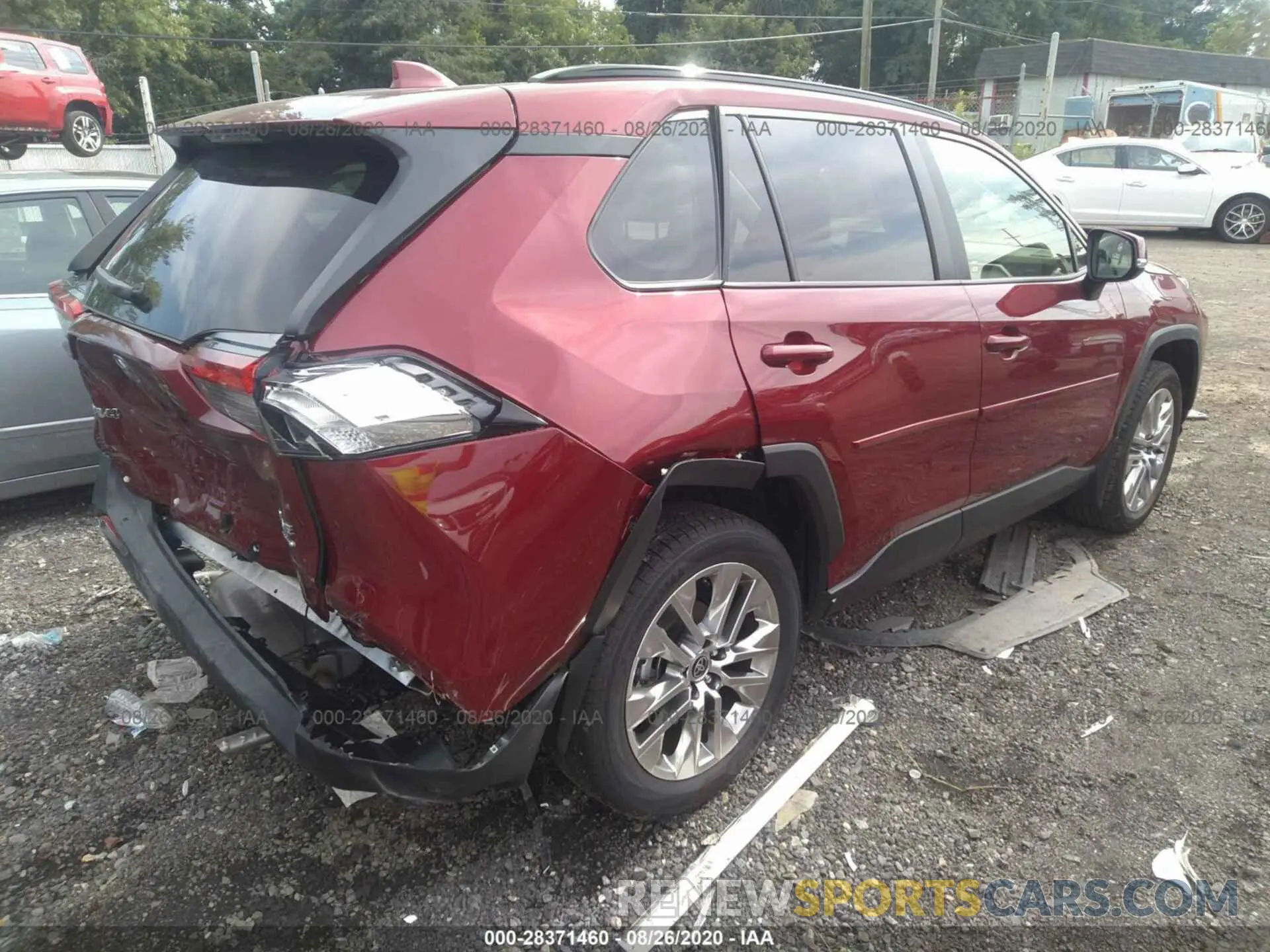 4 fotografías del automóvil dañado JTMA1RFV5LD059342 TOYOTA RAV4 2020