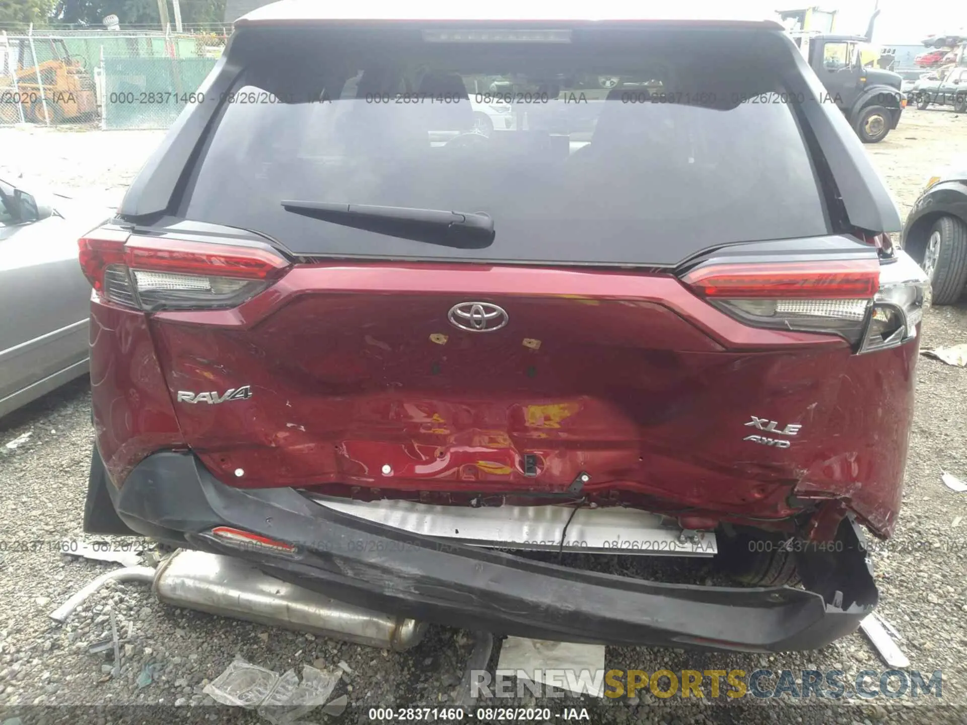 6 fotografías del automóvil dañado JTMA1RFV5LD059342 TOYOTA RAV4 2020