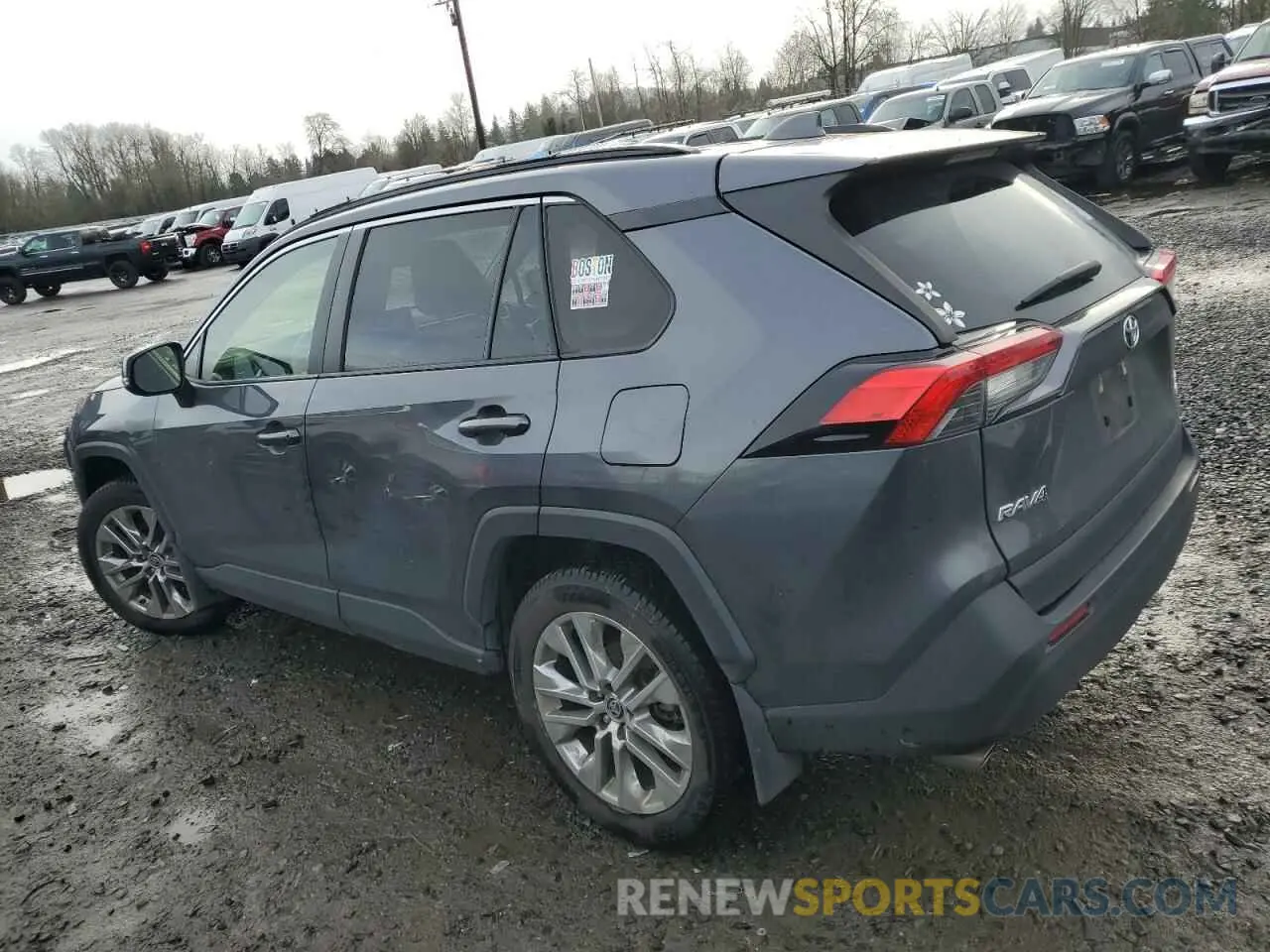 2 fotografías del automóvil dañado JTMA1RFV6LD529507 TOYOTA RAV4 2020
