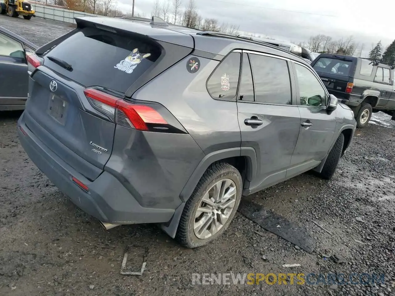 3 fotografías del automóvil dañado JTMA1RFV6LD529507 TOYOTA RAV4 2020