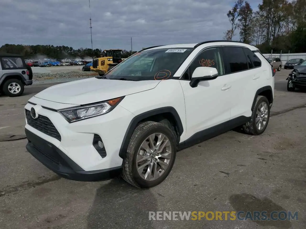 2 fotografías del automóvil dañado JTMA1RFV8LD052028 TOYOTA RAV4 2020