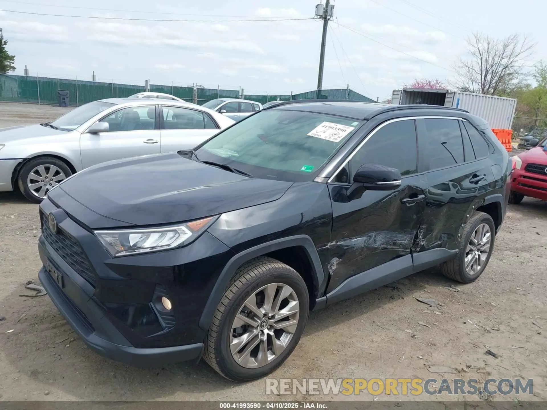 2 fotografías del automóvil dañado JTMA1RFV8LD061781 TOYOTA RAV4 2020