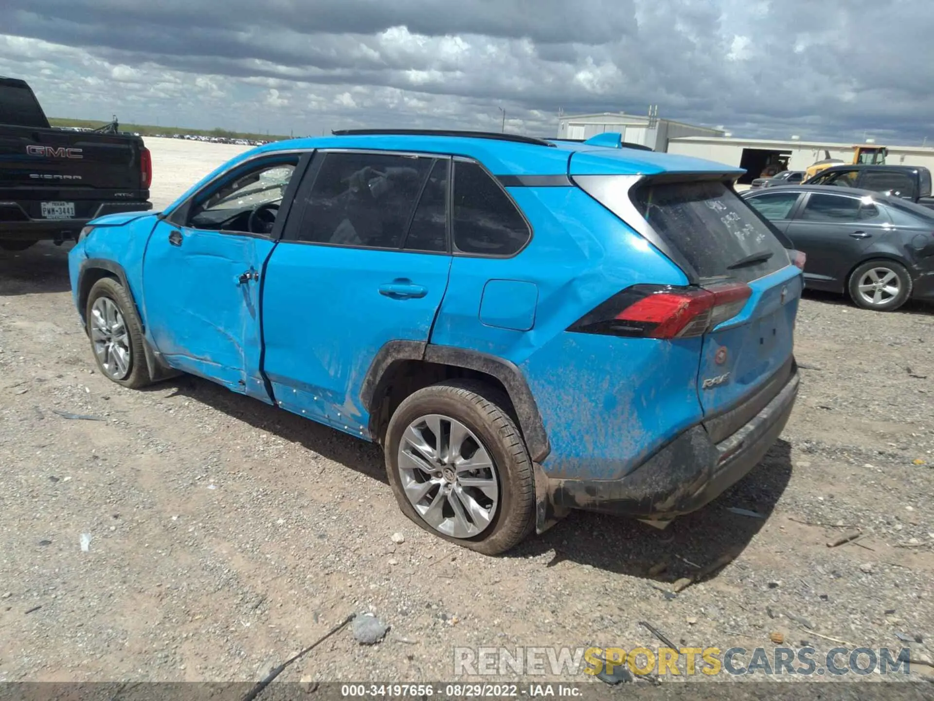 3 fotografías del automóvil dañado JTMC1RFV4LD054903 TOYOTA RAV4 2020
