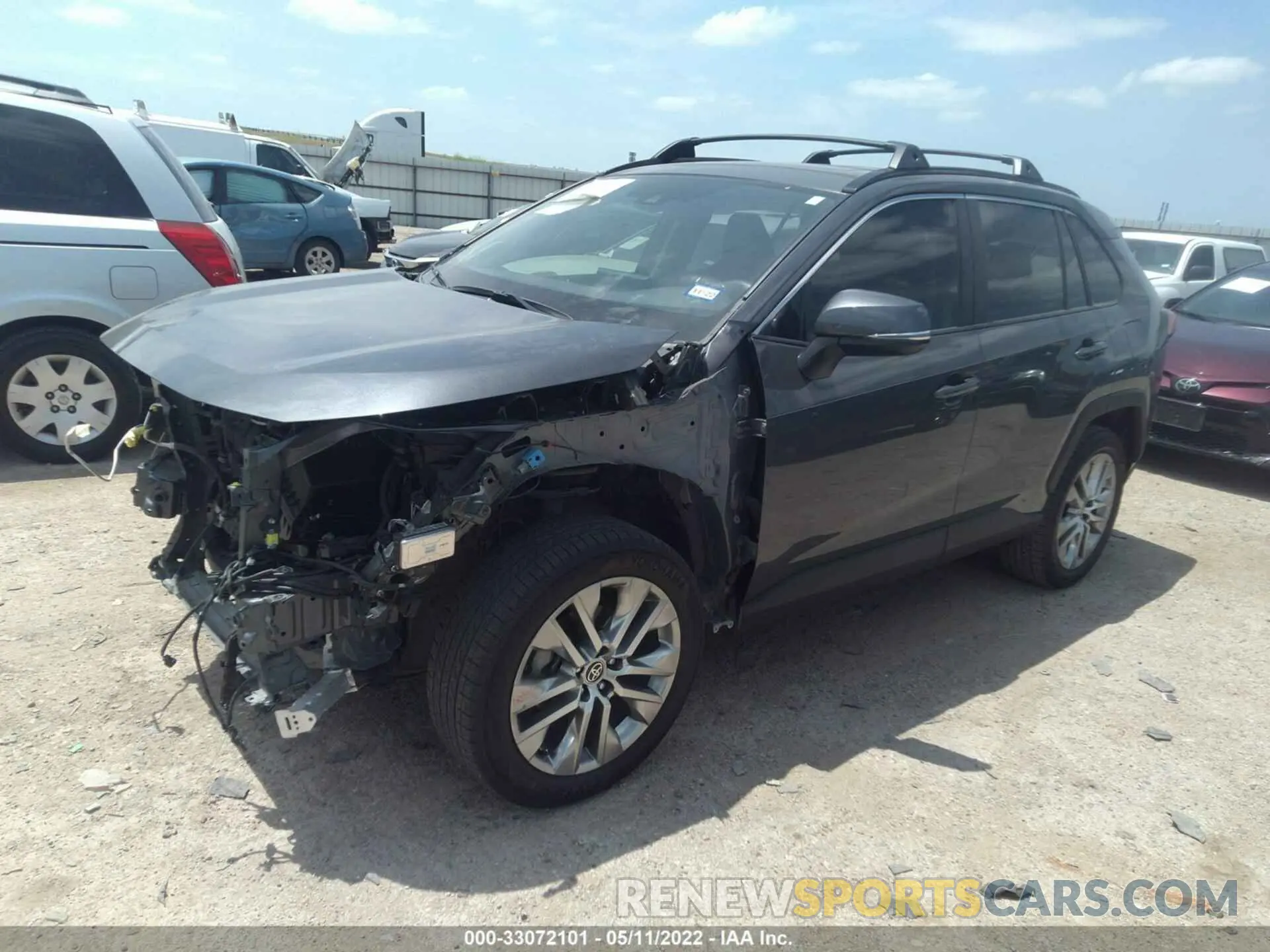2 fotografías del automóvil dañado JTMC1RFV8LD042401 TOYOTA RAV4 2020