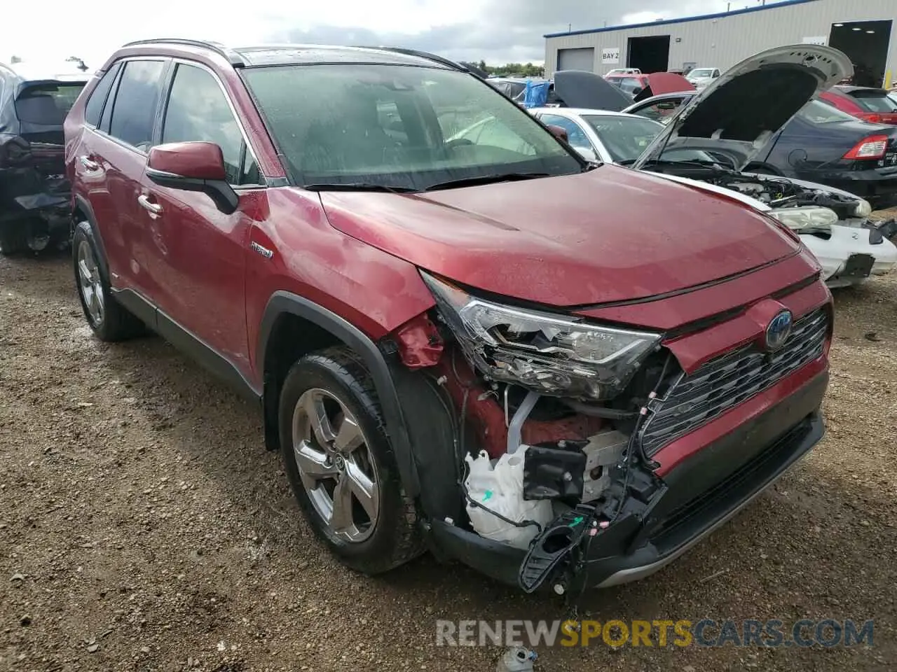 4 fotografías del automóvil dañado JTMDWRFV1LD539750 TOYOTA RAV4 2020