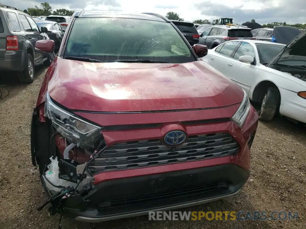 5 fotografías del automóvil dañado JTMDWRFV1LD539750 TOYOTA RAV4 2020