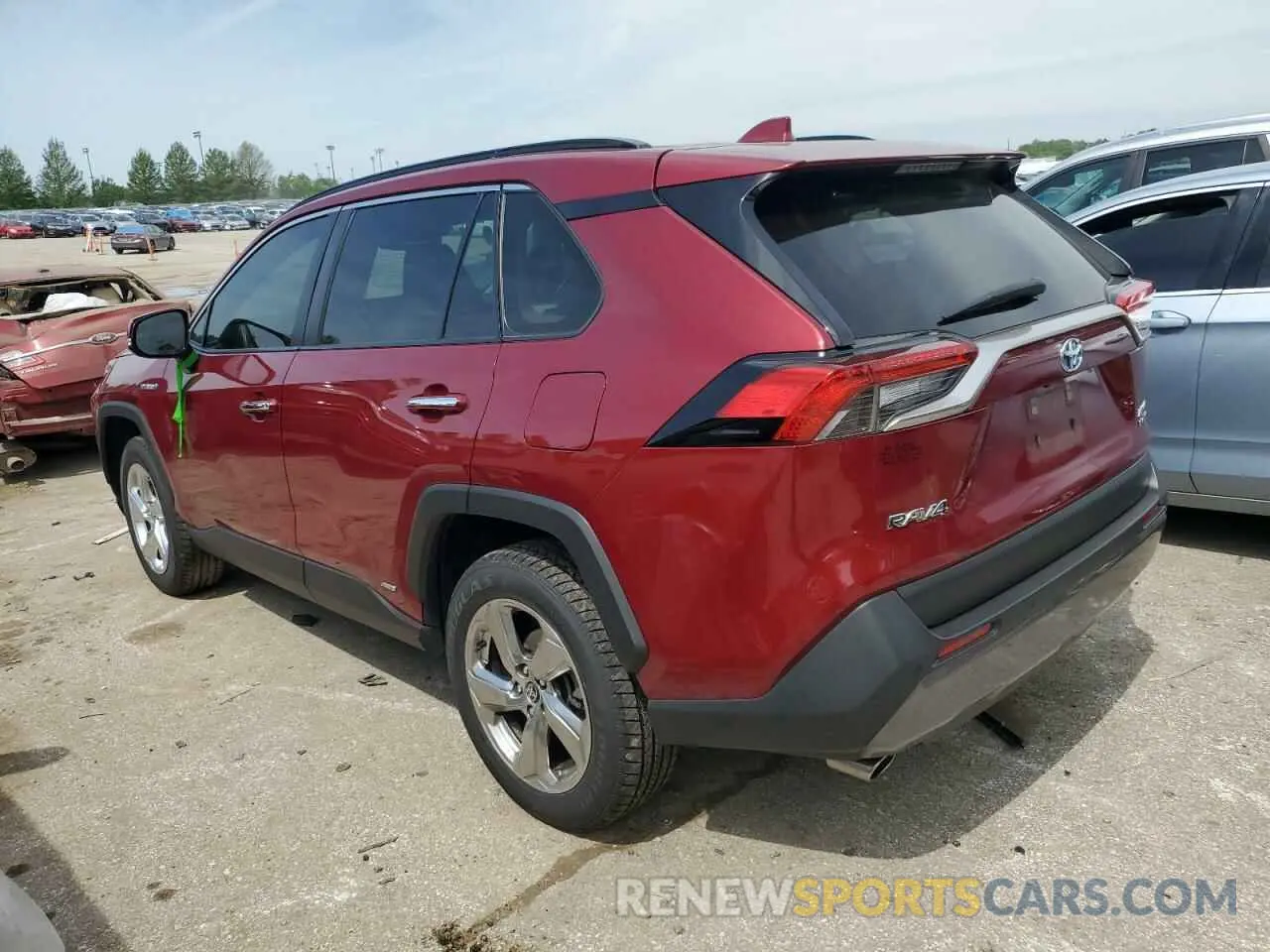 2 fotografías del automóvil dañado JTMDWRFV6LD530512 TOYOTA RAV4 2020