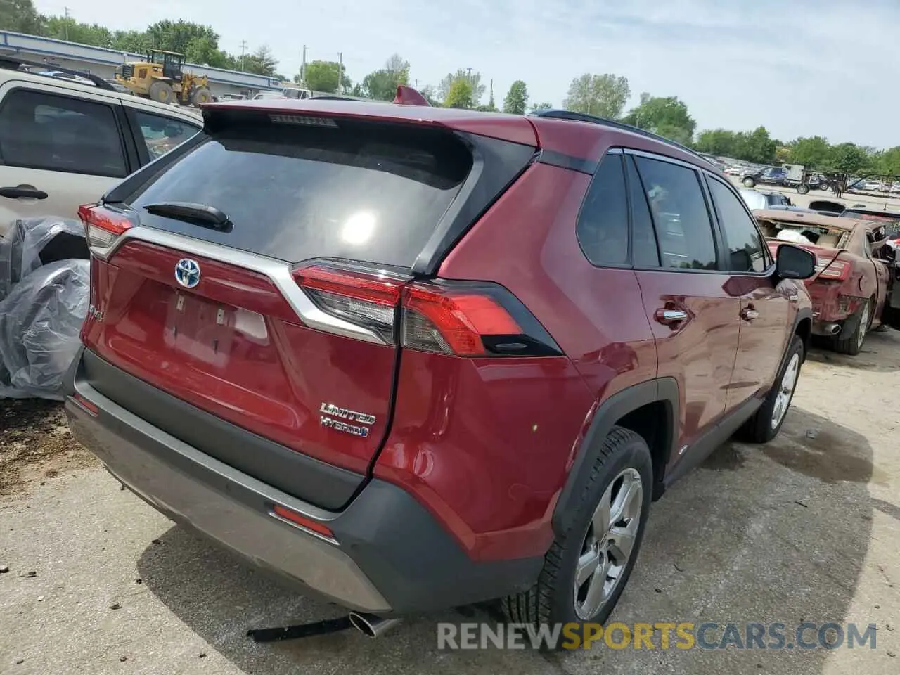 3 fotografías del automóvil dañado JTMDWRFV6LD530512 TOYOTA RAV4 2020