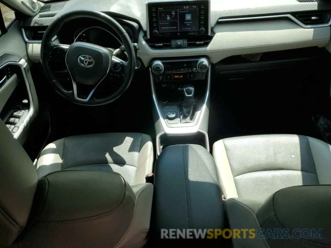8 fotografías del automóvil dañado JTMDWRFV6LD530512 TOYOTA RAV4 2020