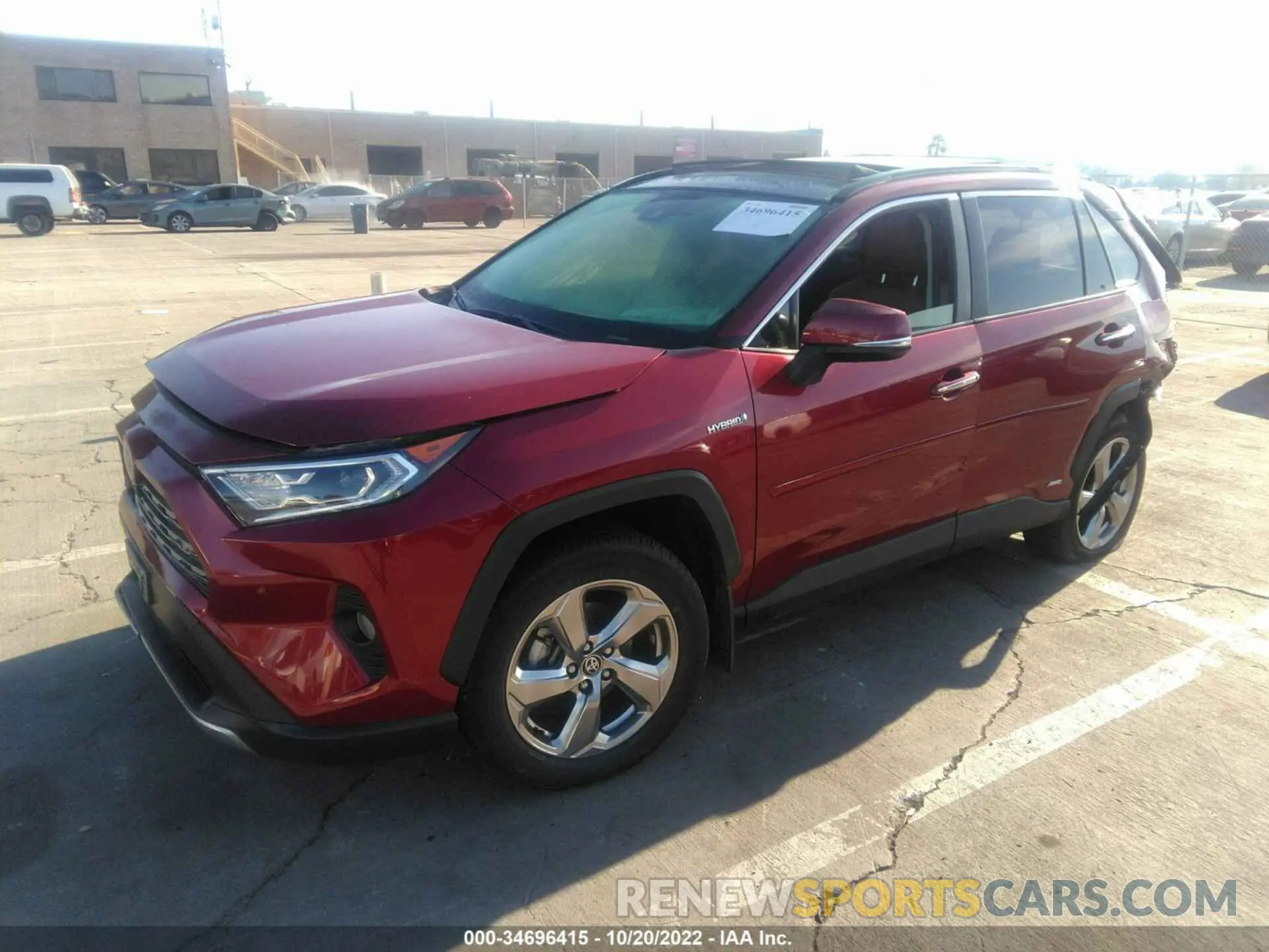 2 fotografías del automóvil dañado JTMDWRFV9LD534313 TOYOTA RAV4 2020