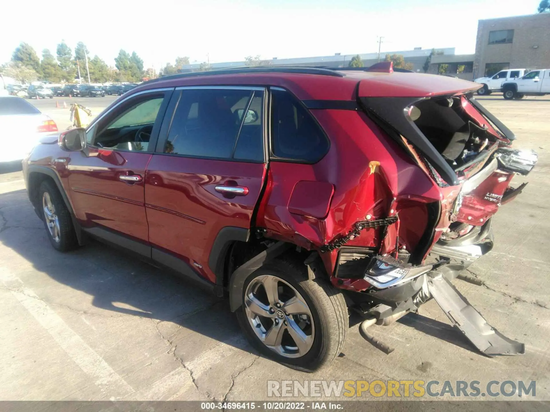 3 fotografías del automóvil dañado JTMDWRFV9LD534313 TOYOTA RAV4 2020