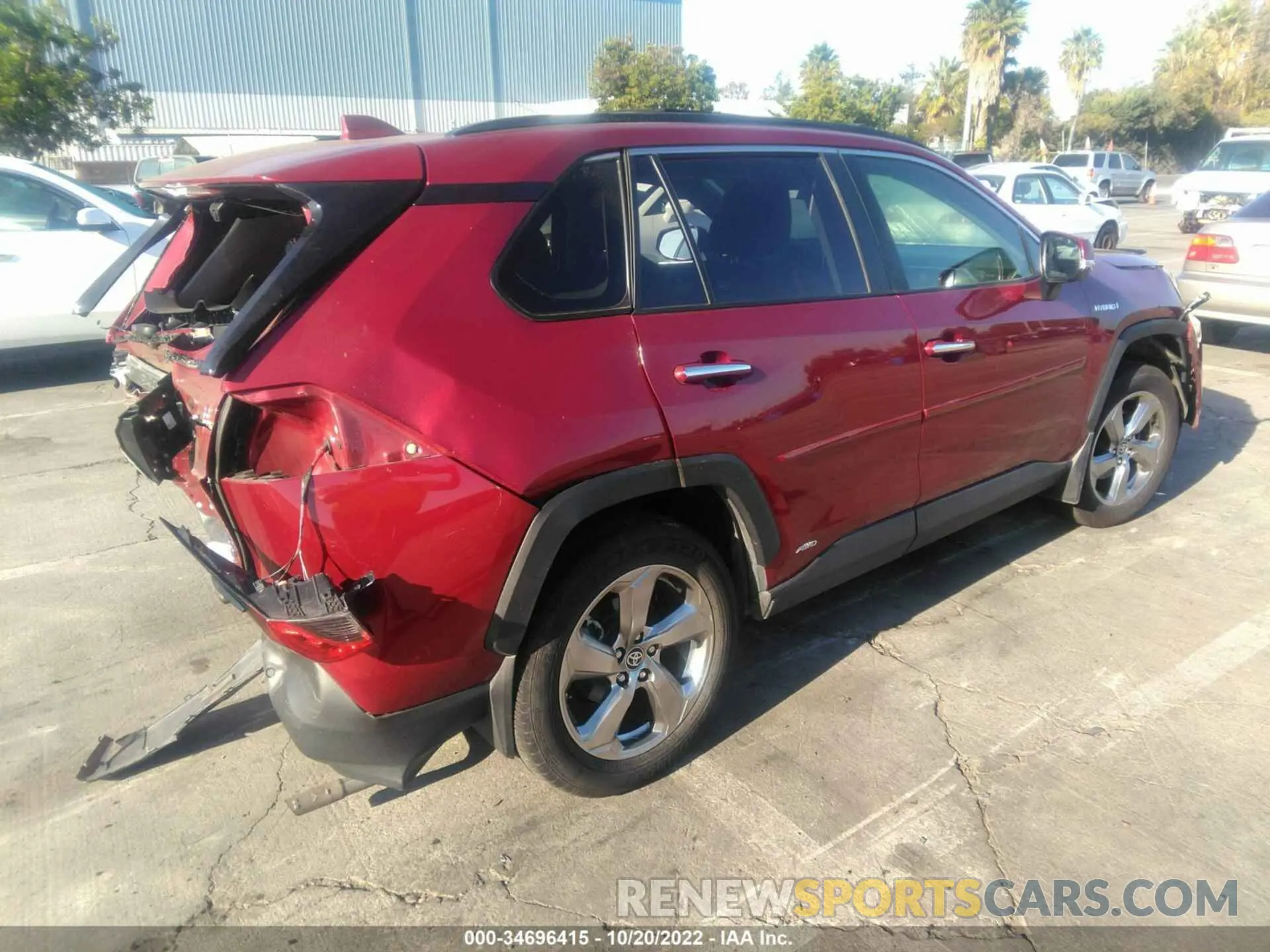 4 fotografías del automóvil dañado JTMDWRFV9LD534313 TOYOTA RAV4 2020