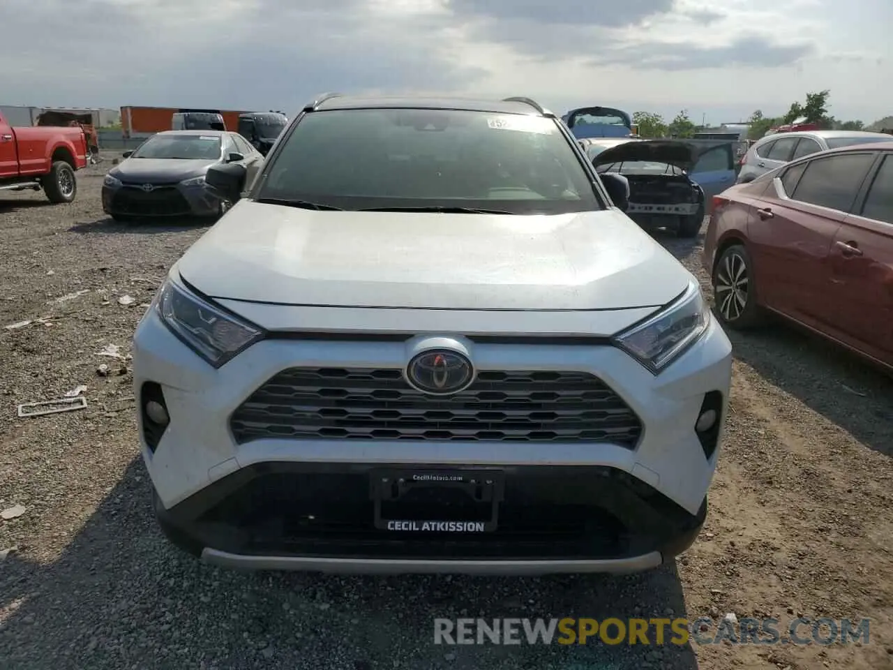 5 fotografías del automóvil dañado JTME6RFV0LD500698 TOYOTA RAV4 2020