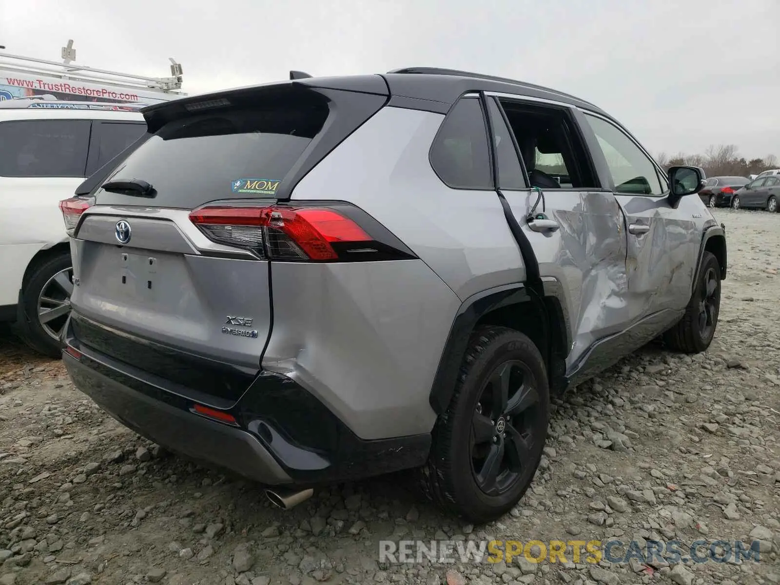4 fotografías del automóvil dañado JTME6RFV5LD500941 TOYOTA RAV4 2020