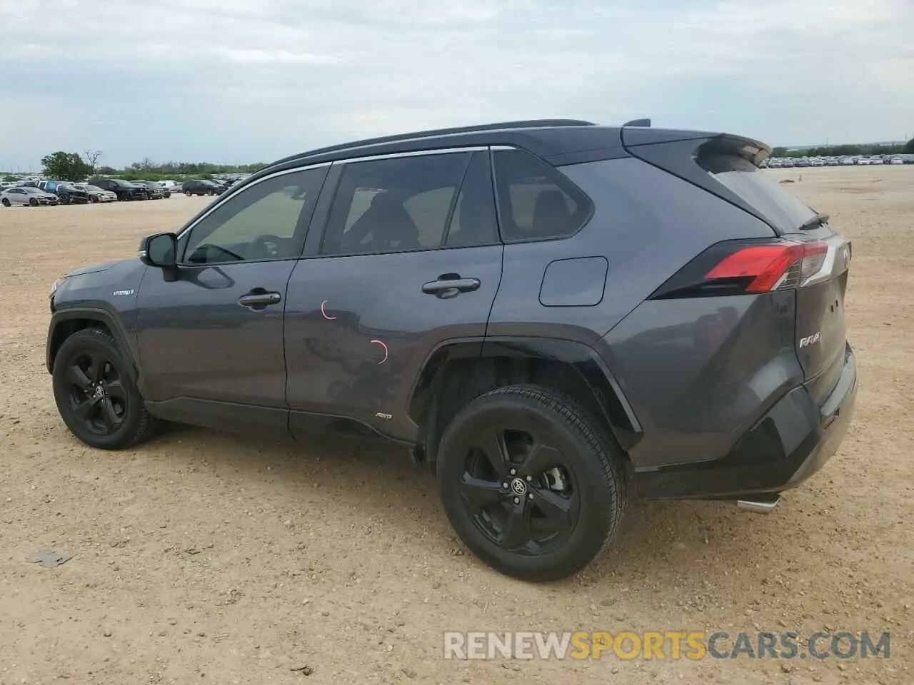 2 fotografías del automóvil dañado JTME6RFV6LD501595 TOYOTA RAV4 2020