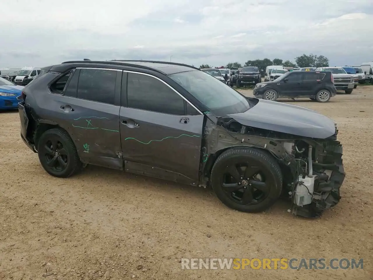 4 fotografías del automóvil dañado JTME6RFV6LD501595 TOYOTA RAV4 2020
