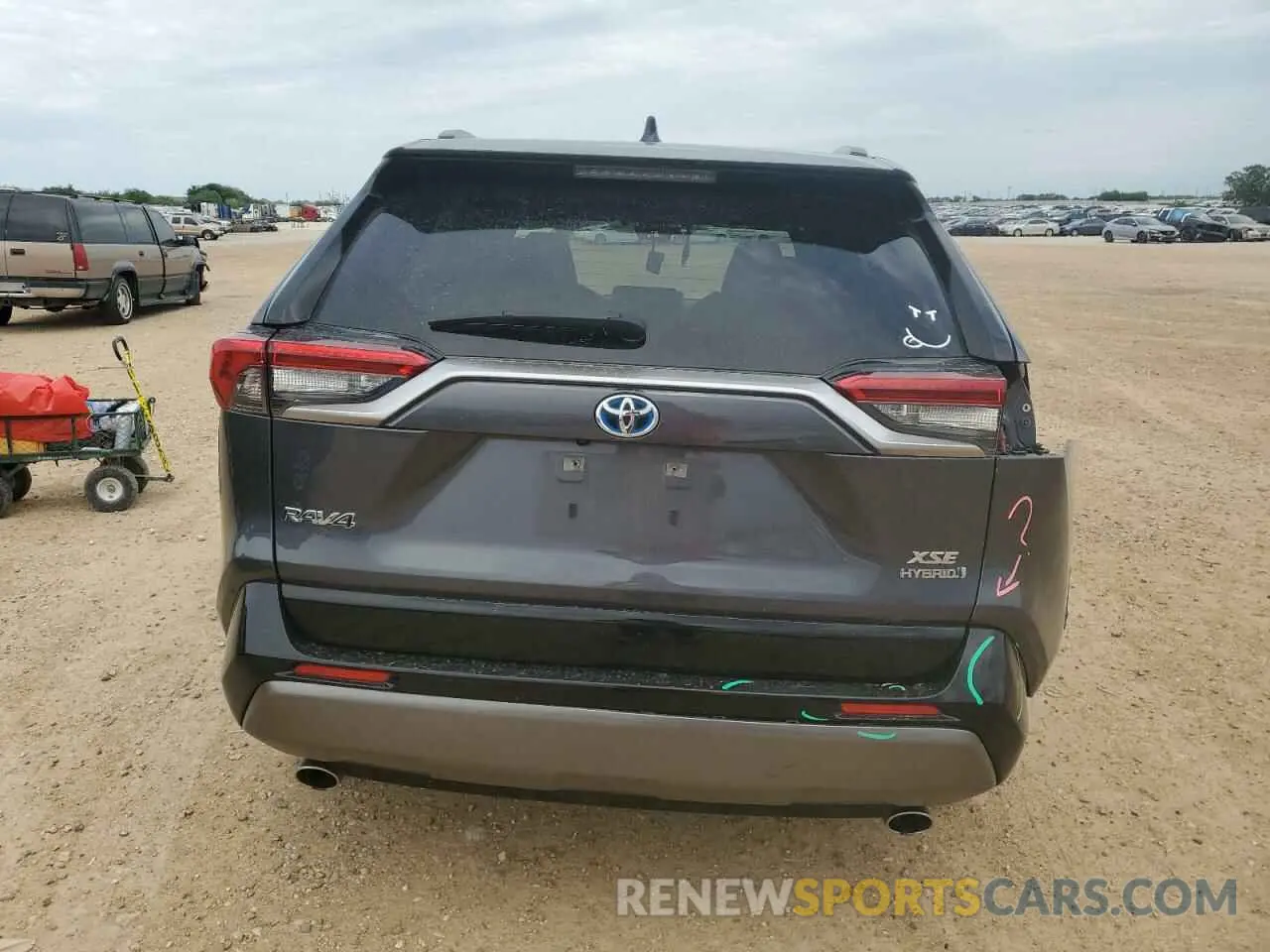 6 fotografías del automóvil dañado JTME6RFV6LD501595 TOYOTA RAV4 2020
